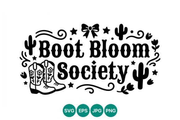 Boot Bloom Society Western Boots Vector Graphics