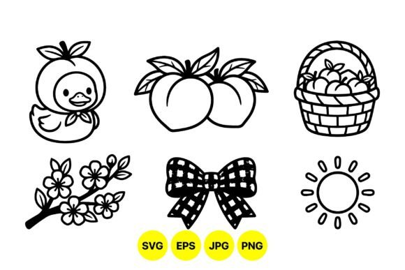 Cute Farm Fresh Vector Clipart: Graphics for Whimsical Design