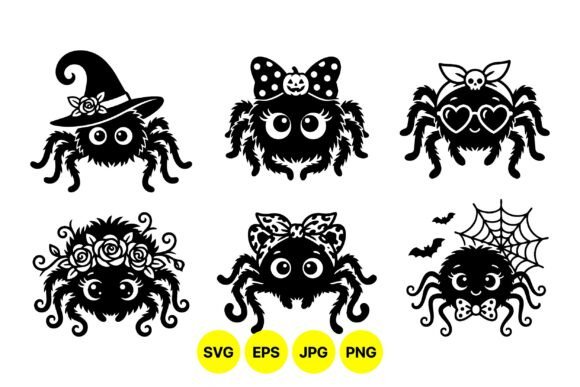 Cute Halloween Spider Svg Cut Files