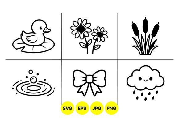 Cute Spring Nature Clipart Pack