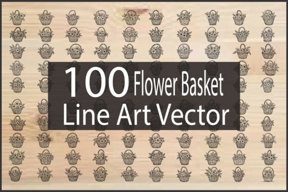 Flower Basket Line Art Review