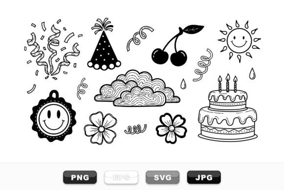Party Celebration SVG Clipart Set