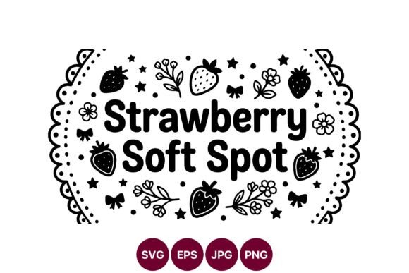 Strawberry Soft Spot Vector Art Graphics